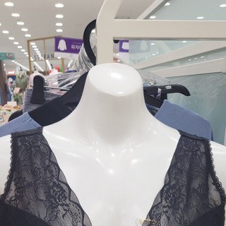 비비안 자가드 노와이어 마담 브라탑 RU7368BBKSIIQ618413