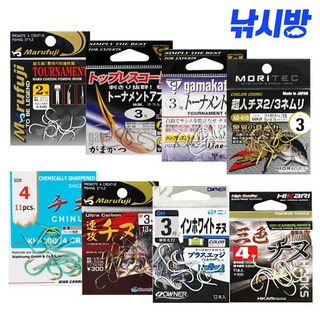 낚시방 감성돔 바늘모음 가마가츠 금호 오너 마루후지 지누, 골든레이크 화이트 3호, 1개
