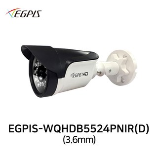 이지피스 EGPIS-WQHDB5524PNIR(D) 3.6mm AHD 500만화소 실외방수 적외선 CCTV 카메라, 1개