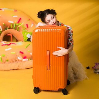 대용량 캐리어 수하물 뮤트 휠 트롤리 케이스 비밀번호 여행 가방 22/24/26/28/30 인치