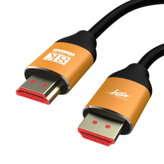 엠비에프 v2.1 8K UHD 슬림 골드 ULTRA HDMI 케이블, 1개, 2m