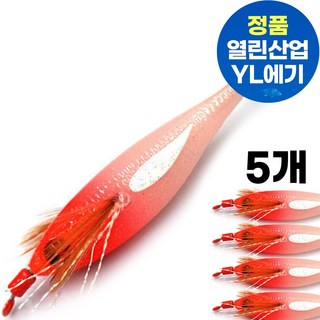 열린산업 열린에기 쭈꾸미 갑오징어 에기 세트 국방 닭새우 틴셀 추랑피싱, 1개, s-13누드고추장(5개)