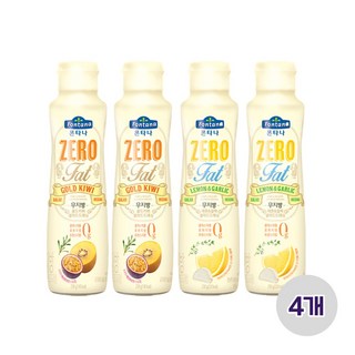 폰타나 무지방 드레싱 소스 (골드키위2 레몬갈릭2), 230g, 4개