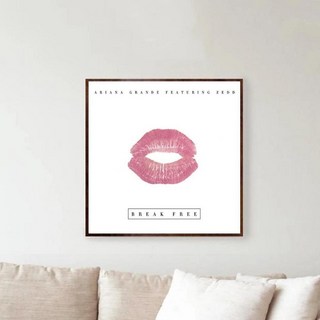 아리아나 그란데 브레이크 프리 음악 앨범 커버 포스터 스타 캔버스 벽 그림 홈 장식 프레임, 1개, 8. 40x40 CM