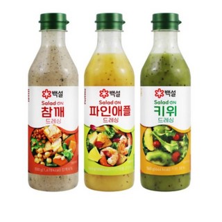 [대용량] 백설 참깨드레싱550g 파인애플드레싱560g 키위드레싱560g, 없음, 1개, 560g