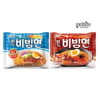 팔도 비빔면 5개+비빔면 매운맛5개, 1세트