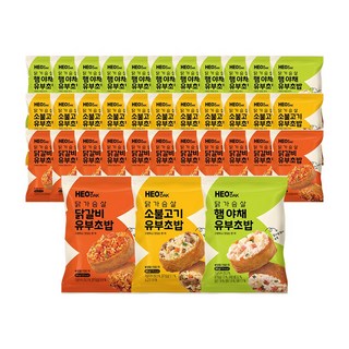 허닭 닭가슴살 유부초밥 3종 혼합, 36개, 90g