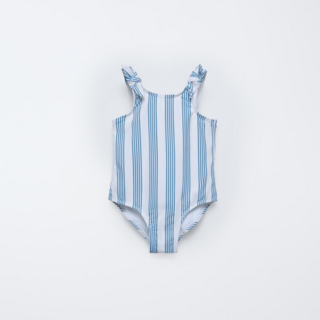 여자 아기수영복 자라 2-6세 리본 스트라이프 스윔수트