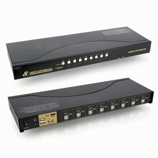 8:1 USB HDMI KVM 스위치 사용 모습