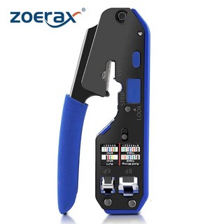 RJ45 크림핑 도구 플라이어 네트워크 크림퍼 스트리퍼 이더넷 클립 집게 RG45 cat6 cat5e cat5 cat3 RJ11 다기능, 1개