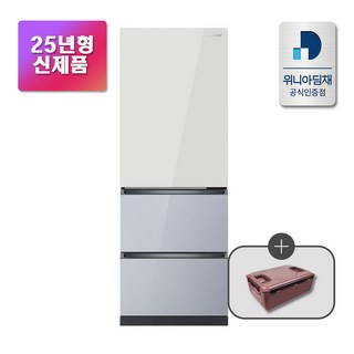 [위니아 딤채] 25년형 330L 스탠드 김치냉장고 EDT33KBPIENT1 샤인베이지노바실버 전국무료설치