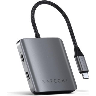 사테치 SATECHI 4포트 USB-C 허브, 스페이스실버, 1개