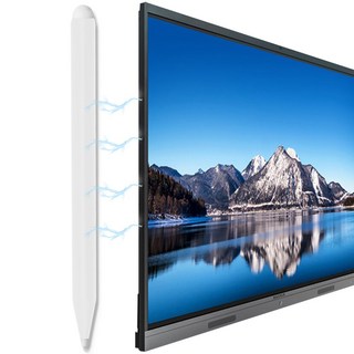 전자칠판 호환 자석 내장 마그네틱 전자펜 감압식, 1개, 화이트