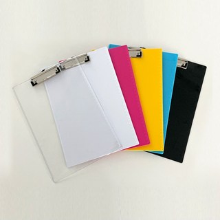 다다다기업 크리스탈 컬러 클립보드 10개 투명 10개 상품 이미지