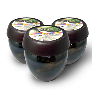 [1+1+1특가]미슐랭이 선택한 맛! 맘씨레 울릉도 명이나물 장아찌 500g+500g+500g 국내산 자연산 국산, 3개