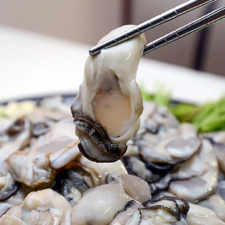 [프리미엄] 방금 조업한 국내산 자연산 통영 생굴 a raw oyster 1kg, 생굴 1kg (80미 내외), 1개