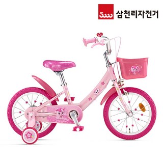 삼천리자전거 2025 캐치 티니핑 하츄핑 자전거 아동 어린이 자전거 조립자전거 99%조립, 18인치, 라이트핑크, 1개, 1210cm