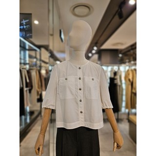 [ZOOC]쥬크 아웃 포켓 벌룬 슬리브 블라우스 (Z243MSC102)