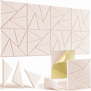 타오진 접착형 흡음판 문소음방지 방음판 흡음재 방음재 벽방음보드 30cm x 30cm 12장, 1세트, 베이지색
