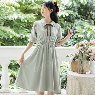 아이보리 복고풍 원피스 개화기 의상 공주풍 졸사 컨셉 옷 2 XL 빅사이즈 경성 의복