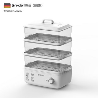 편의점호빵기계 Ankale 전기 스티머 다기능 대용량 다층 스팀 보일러 음식 냄비, 02 Knob 3 layers_02 EU