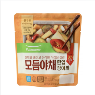 풀무원 한입 모듬 야채 장아찌 1kg 1개