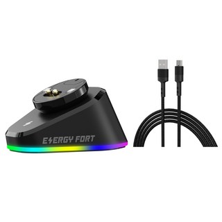 마우스 무선 충전대 G403 G502 X Plus G703 G903 HERO G PRO X Superlight Hero G 프로 X 슈퍼라이트 G 프로 X 슈퍼라이트2 덱스 적용, 블랙, 2m나일론 케이블