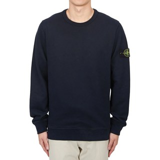 스톤아일랜드 맨투맨 와펜 패치 남성 기모 네이비 811562420 V0020