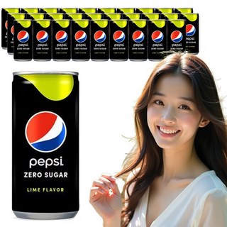 롯데 펩시콜라 제로 190ml x 30캔 무설탕 청량감 강한 탄산음료, 60개