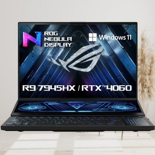 에이수스 2023 ROG 제피러스 듀오 16 라이젠9 라이젠 7000 시리즈 지포스 RTX 4060, Black, 1TB, 16GB, WIN11 Home, GX650PV-N4012W