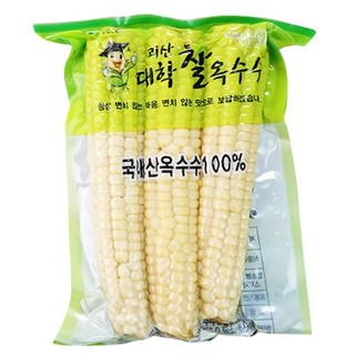 [국산 산지직송] 쫀득쫀득 삶은 냉동 대학 찰옥수수, 21개, 15cm이상