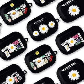 트라이코지 디자인 에어팟프로 하드케이스 데이지라벨 커플-72394EA-72394EA, 다팔아 002, 1개