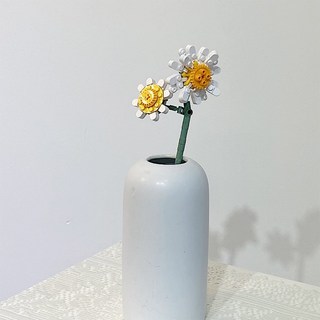 꽃다발 조화 블릭플라워 호환 블럭 가짜꽃 프로포즈 기념일 선물용 조립키트 MDK 8. 데이지 1개 상품 이미지