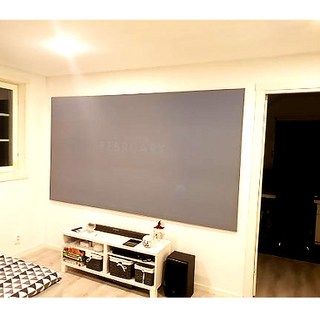 빔 프로젝터 휴대용 천 스크린 DIY 설치용 캠핑 사무실 가정용 60 100 130 인치, 100인치