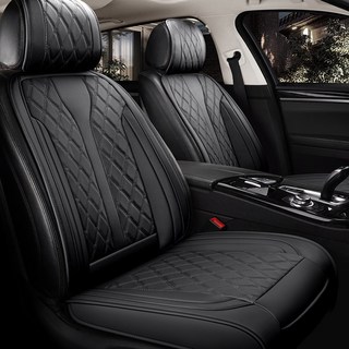 쏘렌토시트카바방석 쏘렌토R MQ4 하이브리드 올뉴 더뉴 XM3 트레일블레이저 풀커버 운전석 조수석 뒷좌석 의자시트보호 보조 2p 3p 여름 겨울 봄 가을 사계절용, 앞좌석-블랙, 1개