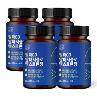 자연바름 알파CD 알파시클로덱스트린 알파사이클로덱스트린 알파시디, 4개, 60정