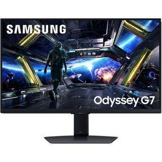 모니터 컴퓨터 노트북용 게이밍 삼성 32인치 오디세이 G7 G70D 4K UHD IPS 144Hz 1ms GtG 스마트 AMD 프리싱크 프리미엄 생생한 색상 조절 가능한 스탠드, 27-inch