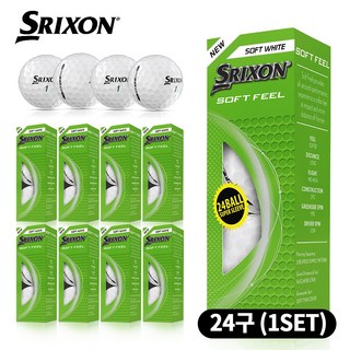 스릭슨 골프공 2피스 42.67mm SOFT FEEL LADY-6 12p, 유광WHITE, 24개입, 1개