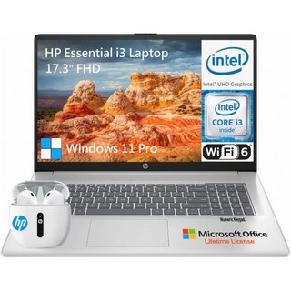 HP 17 3인치 노트북 컴퓨터 17인치 IPS FHD 비즈니스 PC 인텔 8코어 i3 32GB RAM 1TB SSD 플러스 512GB PSSD Windows 11 Pro 평생, 32GB RAM | 1.5TB Storage