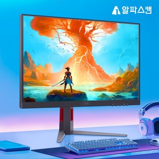 알파스캔 AOC Q27G4 모니터 사용 모습