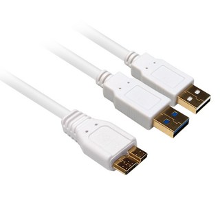 넥시 USB 3.0 MicroB Y형 외장하드 케이블 0.5m NX38, 1개, 선택없음