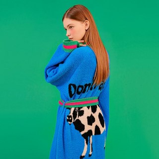 [위글위글] 수면 가운 홈웨어 라운지 로브 - Don't Panic