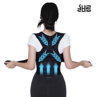 올바름 자세 교정 밴드, 1개, BLACK