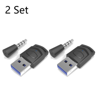 2 5 세트 오디오 어댑터 송신기 수신기 PS5 PS4 PC 용 BLUETOOTH 호환 5.0 송신기 무선 수신기, 1개