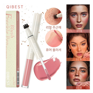 주근깨 블러셔 펜 2in1 주근깨 메이크업 미인점 타투 립앤치크 멀티 도트 펜, 1개, 01호