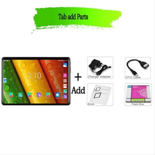 10.1 인치 태블릿 pc 새로운 안드로이드 9.0 태블릿 3g4g 전화 통화 octa core 4gb + 64gb rom 블루투스 wi-fi 2.5d 스틸 스크린 태블릿, 번들 1, 협력사, 로즈 골드