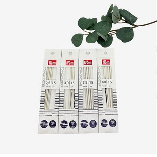 (prym)에르고노믹스더블포인트막대바늘15cm, 1개