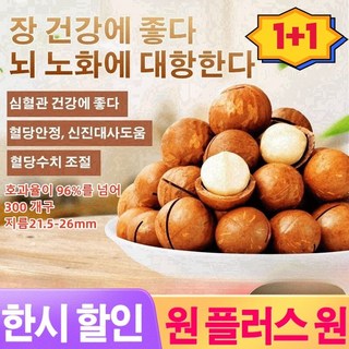 1/1+1[견과류의 제왕] 저온 베이킹 다미아 고소하고 맛있는/필수 간식, 1+1자루마다/250g, 2개, 1+1자루마다/250g
