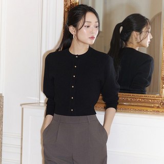 잇미샤 한재인 착용24 라운드넥 니트 가디건 ITO9ZCD7101656389