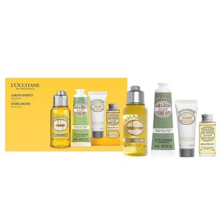 록시땅 L'OCCITANE Almond Favorites 세트: 클렌징 샤워 & 서플 스킨 오일 핸드 크림 및 모이스처라이저 여행용 사이즈 케어 필수품 목욕 바디 선물 세, 록시땅 L'OCCITANE Almond Favorite, 1개, 30ml